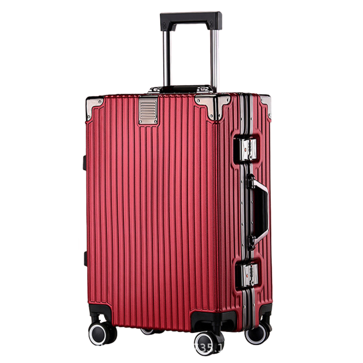 Zipless Lightweight Alluminium Luggage - Red