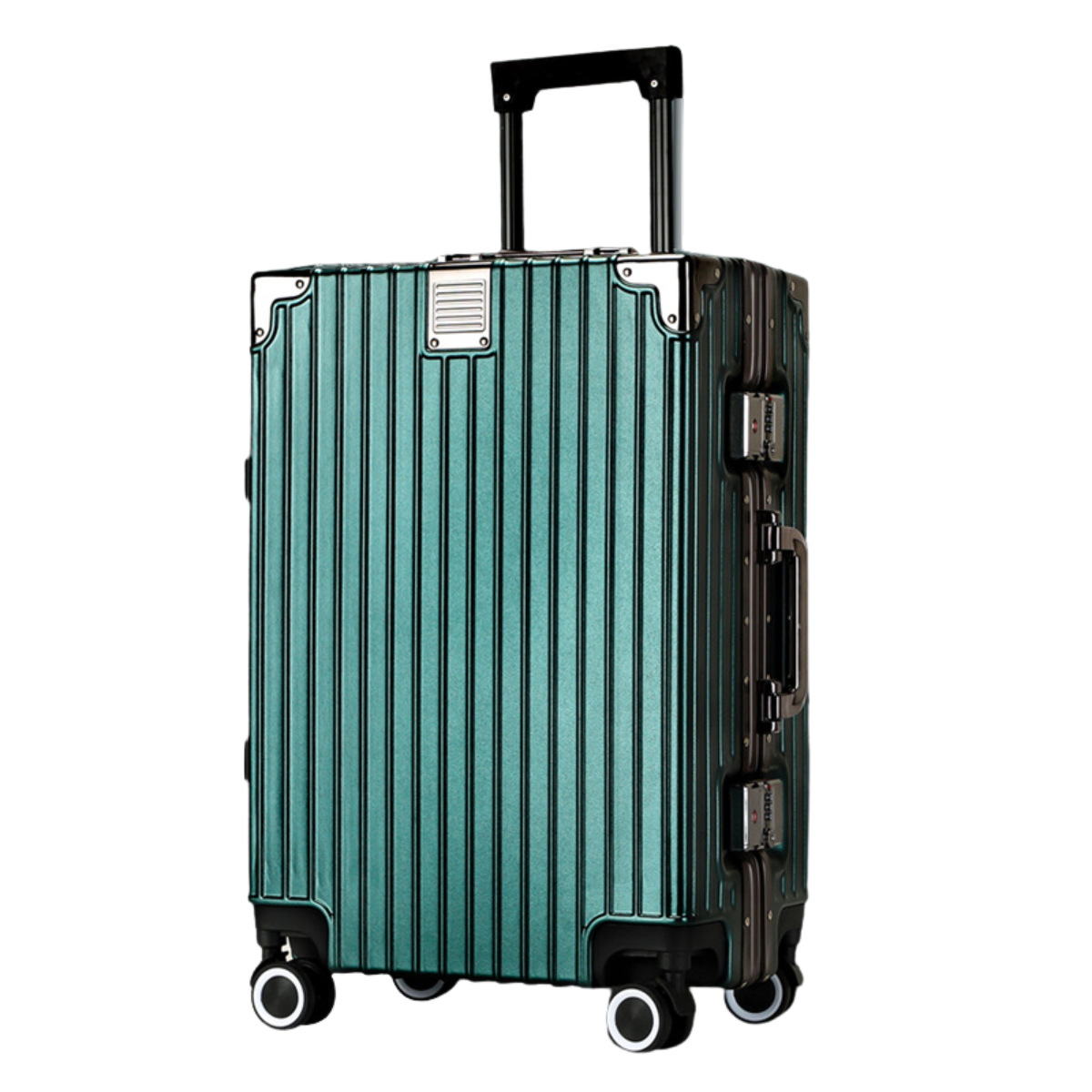Zipless Lightweight Alluminium Luggage - Green