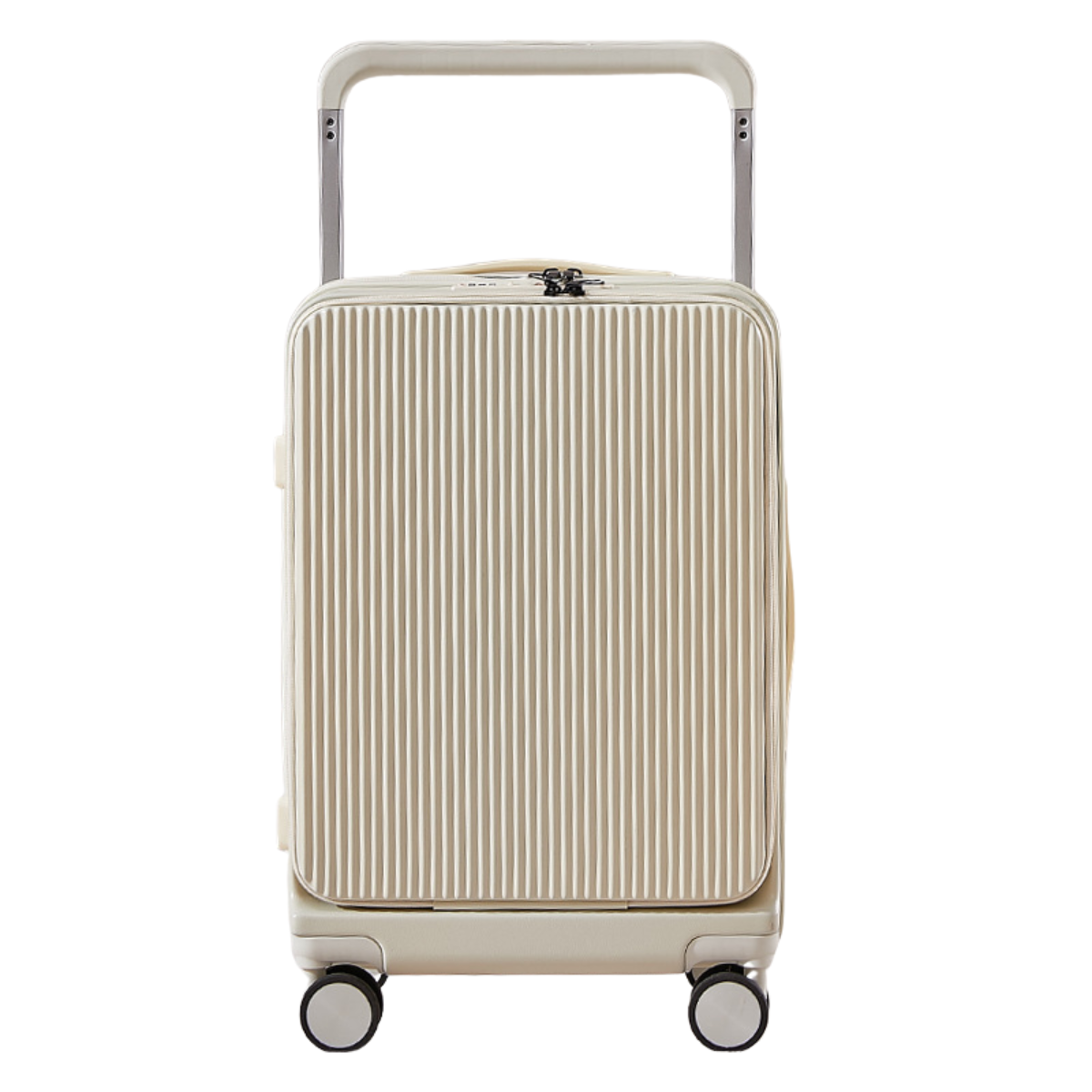 USB Charging Luggage Bag White